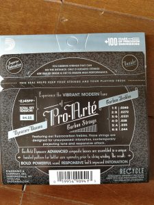 プロアルテ　カーボン　ノーマル(EJ45FF)のパッケージ裏