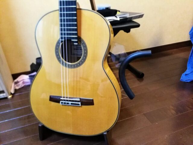 ギターリフト(GUITARLIFT)をつけて表から見たところ