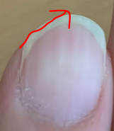 人差し指の爪の形と弾く方向