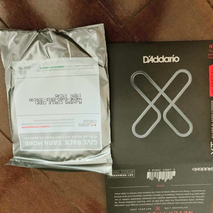 ダダリオのXTC45のパッケージ中