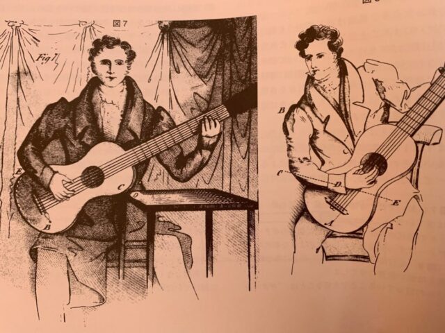 フェルナンド・ソルの時代のギターの構え方