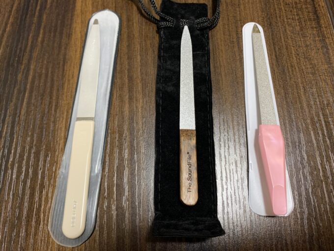 サウンドファイル、資生堂 NA501、貝印の爪ヤスリ