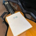 モイスキーパーとMUSIC WORK FD-02/BKをギターに置く