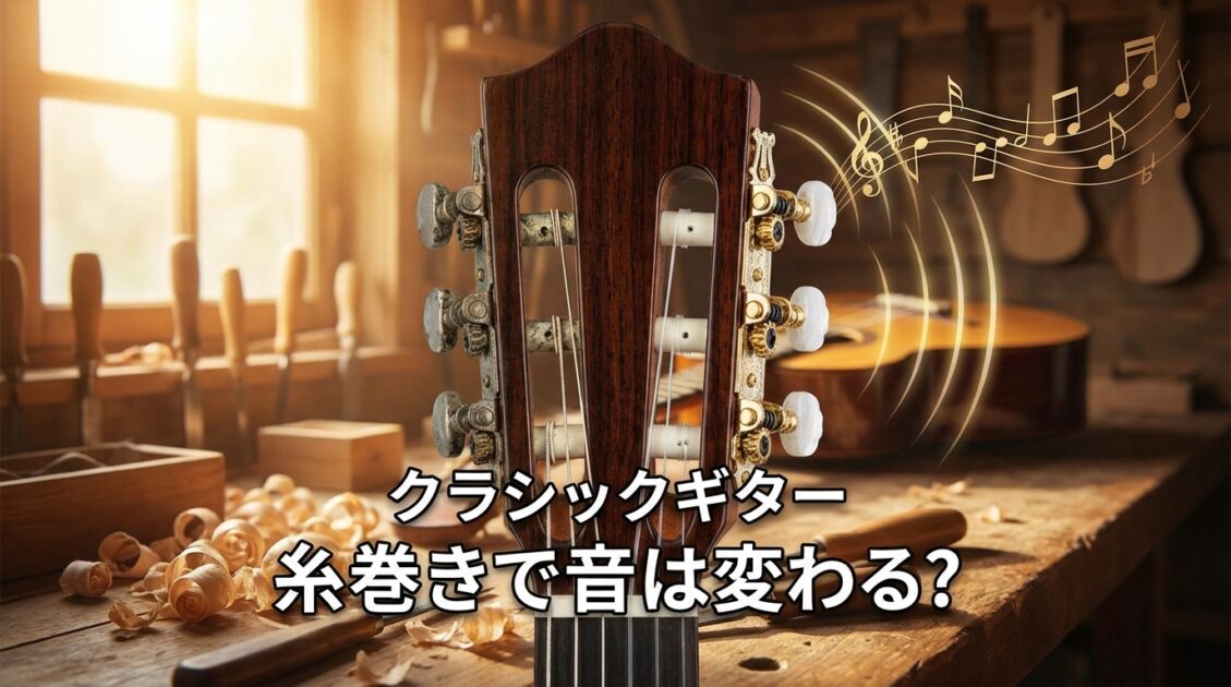 クラシックギターの糸巻きを変えると音は変わるのか？