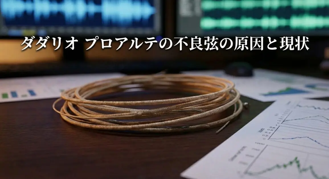ダダリオ プロアルテの不良弦の原因と現状の画像